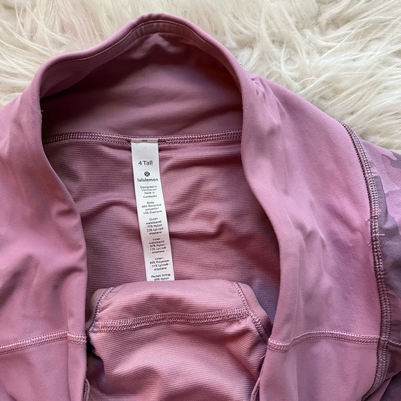 Lululemon Speed Up Lined Short 4” 4 Pink Taupe Camo - Picture 2 of 3